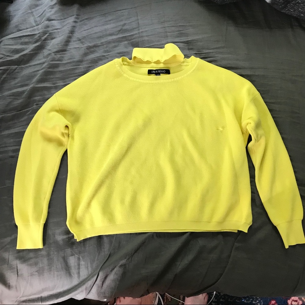 Urban Revivo Turtleneck Cut Out Sweater